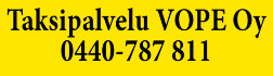 Taksipalvelu VOPE Oy logo